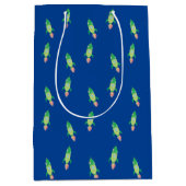 Groene Childish Space Rocket Medium Cadeauzakje (Voorkant)