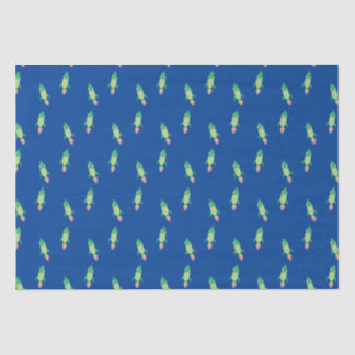 Groene Childish Space Rocket Tissuepapier