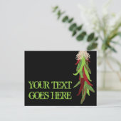 groene chili briefkaart (Staand voorkant)