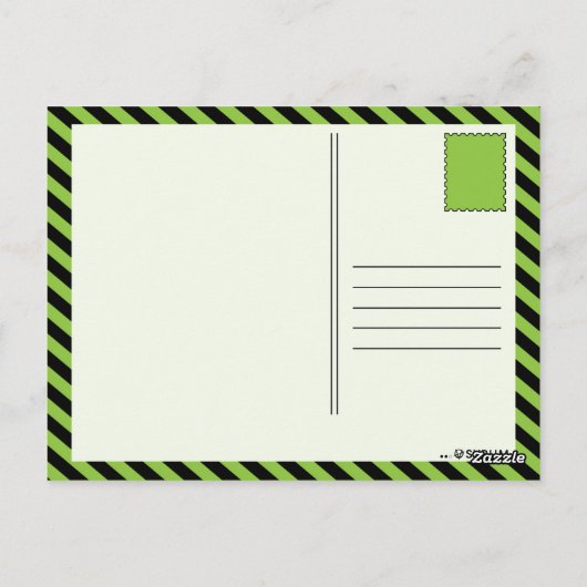 groene chili briefkaart (Achterkant)