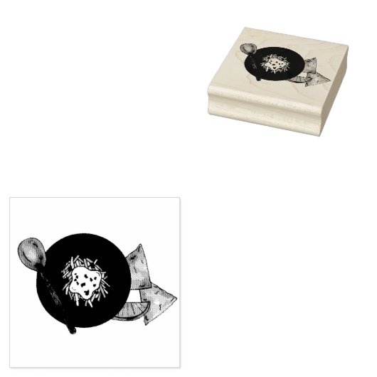 Groene Chili Chili Chile Verde Colorado Tex Mex Rubberstempel (Gestempeld)