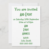 Groene Chili Pepper Elke keer Kaart (Achterkant)