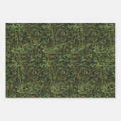 Groene Chili Pepper Patroon Inpakpapier Vel (Voorkant)