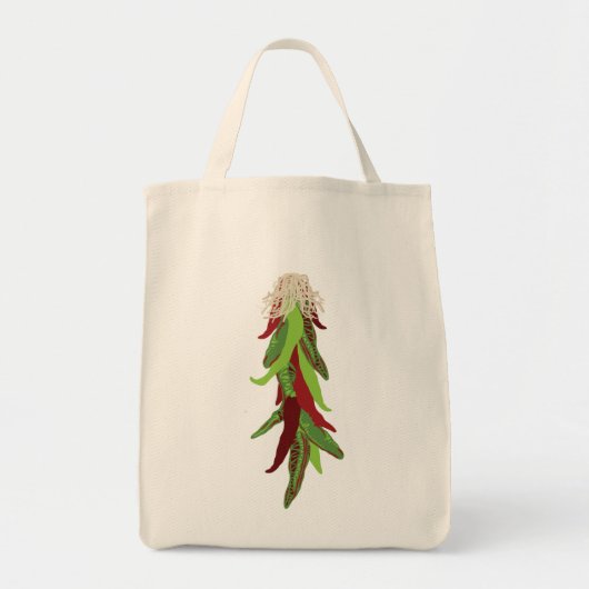 groene chili tote bag (Voorkant)