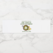 Groene Chili Verde Chili Cookoff Koken-off eten Waterfles Etiket (Enkel label)