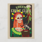 groene chilisclub briefkaart (Voorkant)