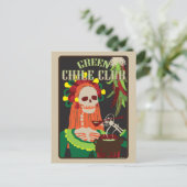 groene chilisclub briefkaart (Staand voorkant)