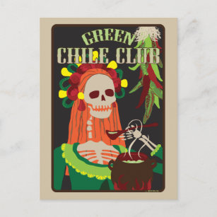 groene chilisclub briefkaart