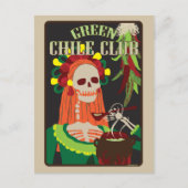 groene chilisclub briefkaart (Voorkant)