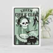 groene chilisclub kaart (Staand voorkant)