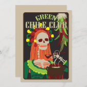 groene chilisclub kaart (Voorkant / Achterkant)