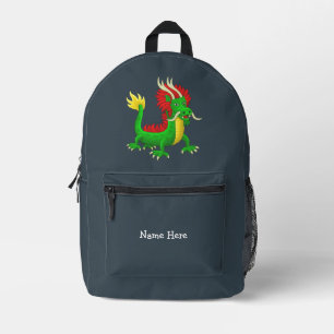 Groene Chinese Draak Bedrukte Rugzak