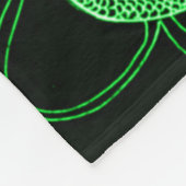 Groene Chinese draak Fleece Deken (Hoek)