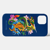Groene Chinese Draak Koi Case-Mate iPhone Case (Achterkant (horizontaal))