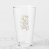 Groene Chinese Draak Koi Glas (Achterkant)