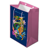 Groene Chinese Draak Koi Medium Cadeauzakje (Voorkant Gekanteld)