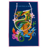 Groene Chinese Draak Koi Medium Cadeauzakje (Voorkant)
