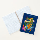 Groene Chinese Draak Koi Notitieboek (Binnen)