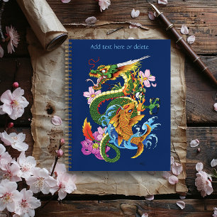 Groene Chinese Draak Koi Notitieboek