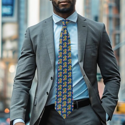 Groene Chinese Draak Koi Stropdas