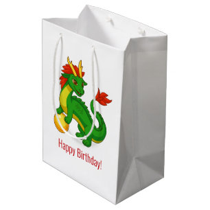 Groene Chinese Draak Verjaardag Medium Cadeauzakje