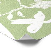 Groene Chinoiserie 24x30 inch Poster (Hoek)