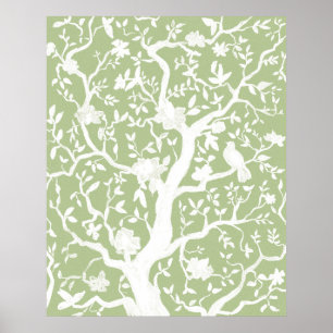 Groene Chinoiserie 24x30 inch Poster
