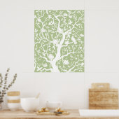 Groene Chinoiserie 24x30 inch Poster (Keuken)