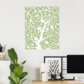 Groene Chinoiserie 24x30 inch Poster (Thuiskantoor)