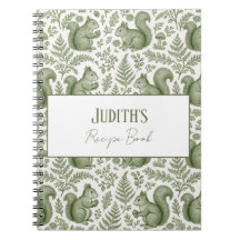 Groene Chinoiserie Eekhoorn Woodsy Receptenboek