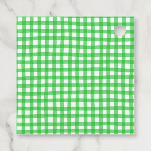 Groene Chinoiserie Ginger Jar Gift Labels (Achterkant)