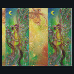 GROENE CHRISTMAS FAIRY, GOLD SPARKLES, FLORAL SWIR CADEAUPAPIER<br><div class="desc">Fantastische,  kleurrijke,  levendige waterverf met gouden en zilverfolie in gele,  groene,  rode kleuren.</div>