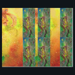 GROENE CHRISTMAS FAIRY, GOLD SPARKLES, FLORAL SWIR CADEAUPAPIER<br><div class="desc">Fantastische,  kleurrijke,  levendige waterverf met gouden en zilverfolie in gele,  groene,  rode kleuren.</div>