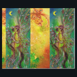 GROENE CHRISTMAS FAIRY, GOLD SPARKLES, FLORAL SWIR CADEAUPAPIER<br><div class="desc">Fantastische,  kleurrijke,  levendige waterverf met gouden en zilverfolie in gele,  groene,  rode kleuren.</div>