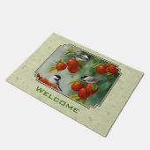 Groene cichorei en appelboom deurmat (Schuin)