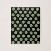 Groene Circles Jigzaag Puzzle Legpuzzel (Verticaal)
