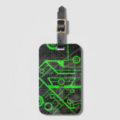 Groene Circuit Bagagelabel (Voorkant (verticaal))