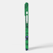 Groene Circuit Board Telefoon Case (Achterkant / Links)