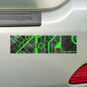 Groene Circuit Bumpersticker (Op auto)