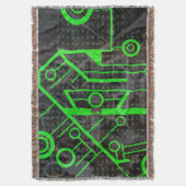 Groene Circuit Deken (Voorkant Verticaal)