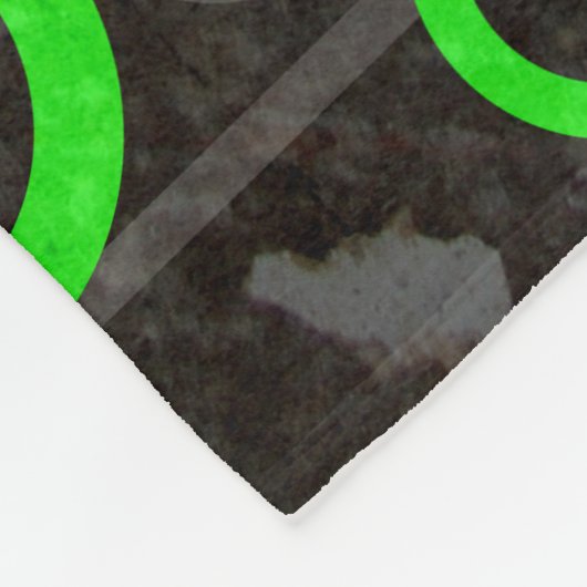 Groene Circuit Fleece Deken (Hoek)
