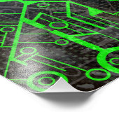 Groene Circuit Foto Afdruk (Hoek)