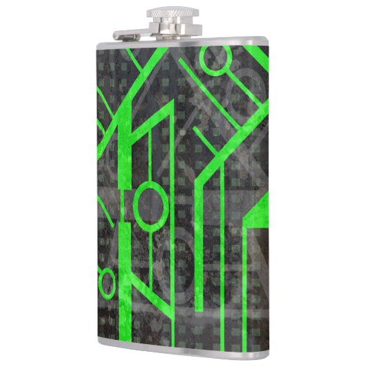 Groene Circuit Heupfles (Links)