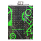 Groene Circuit Heupfles (Achterkant)