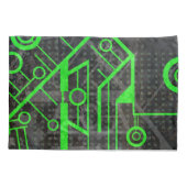 Groene Circuit Kussensloop (Achterkant)