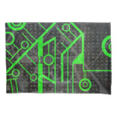 Groene Circuit Kussensloop (Voorkant)
