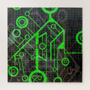 Groene Circuit Legpuzzel