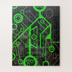 Groene Circuit Legpuzzel