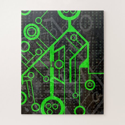 Groene Circuit Legpuzzel (Verticaal)