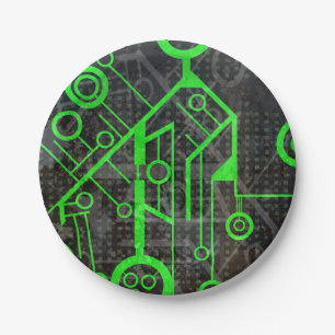 Groene Circuit Papieren Bordje